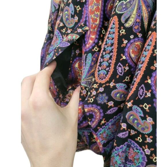 Howard Wolf Vintage Paisley Print Jacket, Women's Size XL Boho Retro Chic Art‎ - Picture 7 of 14